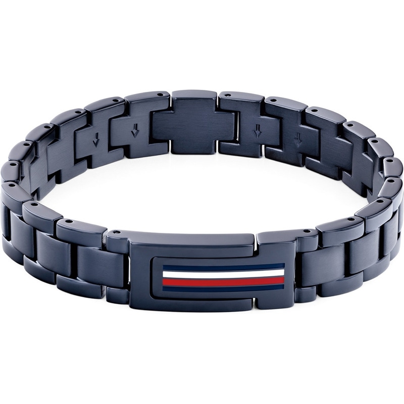 Tommy Hilfiger Jewels TJ2790598 Stalen blauwe schakelarmband 19 cm