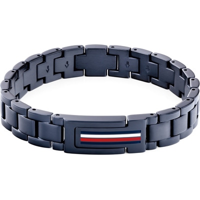 TJ2790598 Stalen blauwe schakelarmband 19 cm