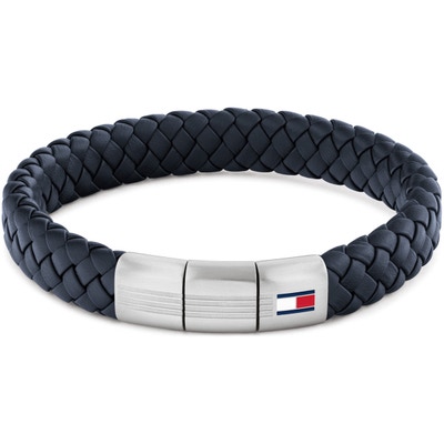 TJ2790660 Blauwe leren armband 19 cm