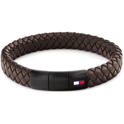 TJ2790661 Bruine leren armband 19 cm