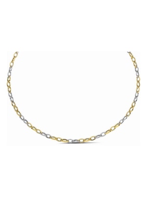 collier 60 mm 14K bicolor goud geelwit