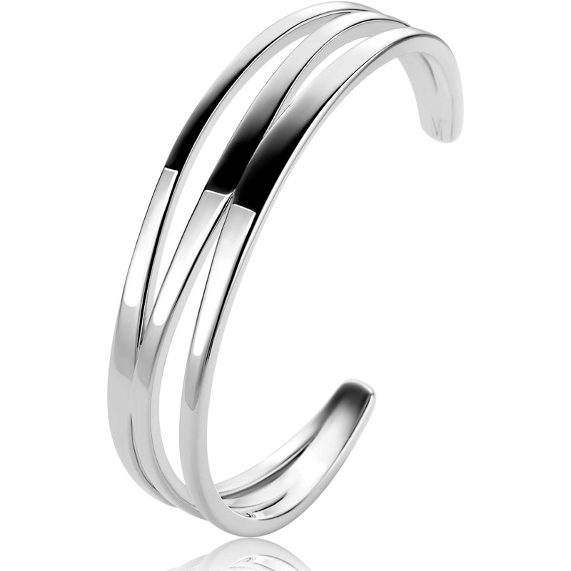 Zinzi MVA25 Mart Visser zilveren multi-look klem armband 16mm