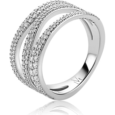 MVR26 Mart Visser zilveren multi-look ring 115mm met zirkonia