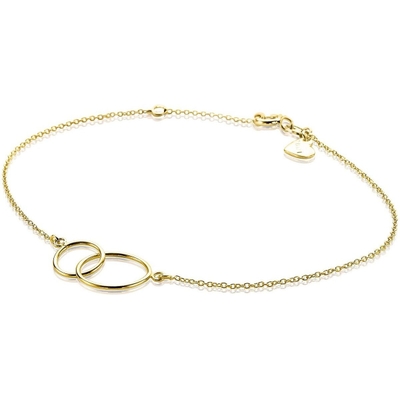 ZGA115 14k gouden armband met open rondjes