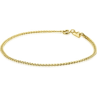 ZGA293 14 karaat gouden gourmet schakelarmband 22 mm