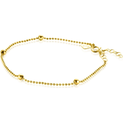 ZGA311 14k gouden bolletjes schakelarmband