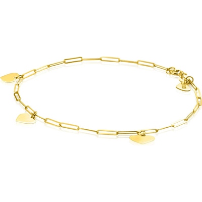 ZGA342 14k gouden armband met hartjes