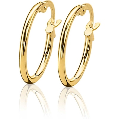 ZGO127 14k gouden oorringen 15 mm