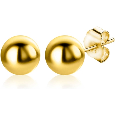 ZGO395 14k gouden oorknopjes bol 5 mm