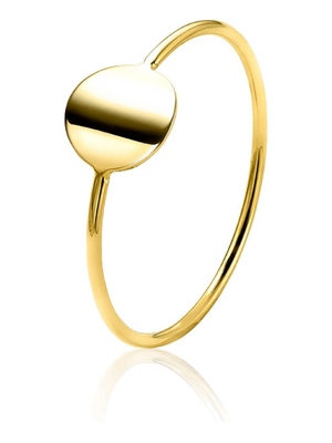 ZINZI ZGR215 14 karaat gouden ring rondje