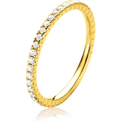 ZINZI ZGR373 14k gouden ring zirkonia 1,7 mm