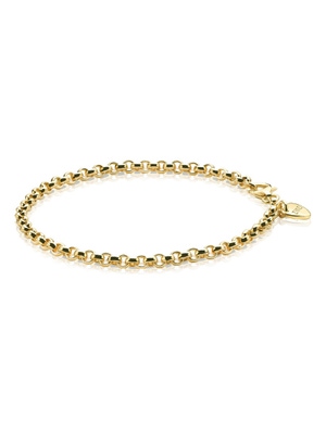 ZIA1009G goudkleurige jasseron armband 19 cm