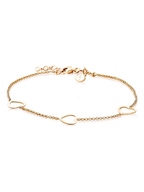 ZIA1188G Goudkleurige armband met hartjes 17-20 cm