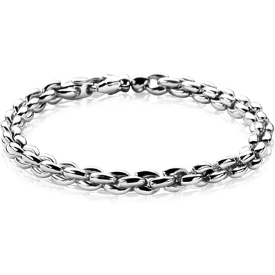 ZIA1205 Chain zilveren schakelarmband