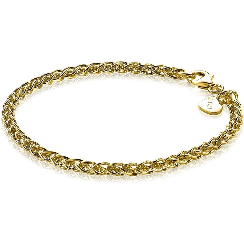ZINZI ZIA1260G Goudkleurige palmier armband 3,5 mm