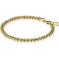 ZIA1414G Goudkleurige gourmet armband 45 mm