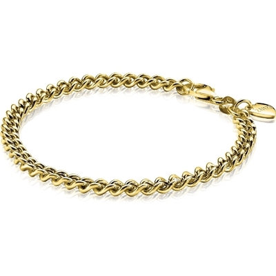 ZIA1414G Goudkleurige gourmet armband 45 mm