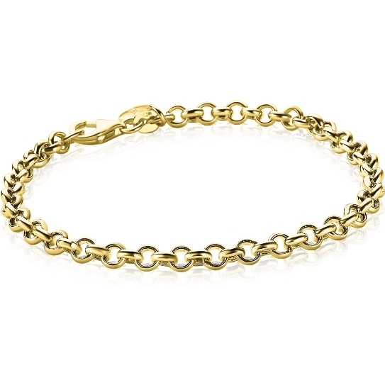 ZINZI ZIA1911G Goudkleurige jasseron schakelarmband 18 cm