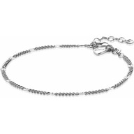 ZIA2157 Zilveren gourmet schakelarmband 17-20 cm