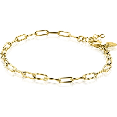 ZIA2202G Goudkleurige paperclip schakelarmband