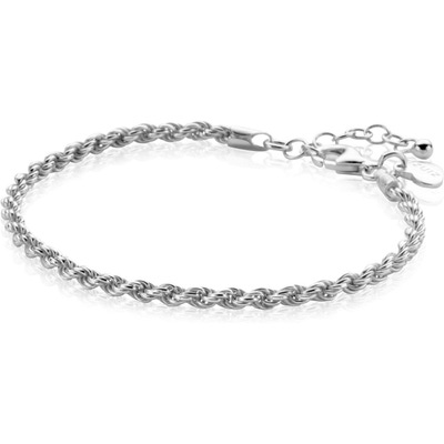 ZIA2386 Zilveren koord armband 26mm