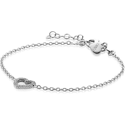 ZIA2703 Zilveren armband met open hartje 17-20 cm