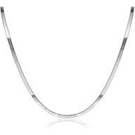 ZIC2292 Zilveren collier 35 mm 40-45 cm