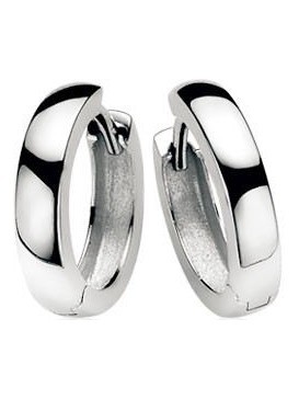 ZIO187 Zilveren creolen 12x3 mm