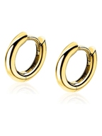 ZIO194G Goudkleurige oorringen 12 mm