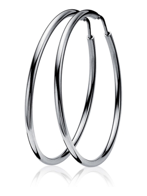 ZIO435 Zilveren oorringen 35 mm