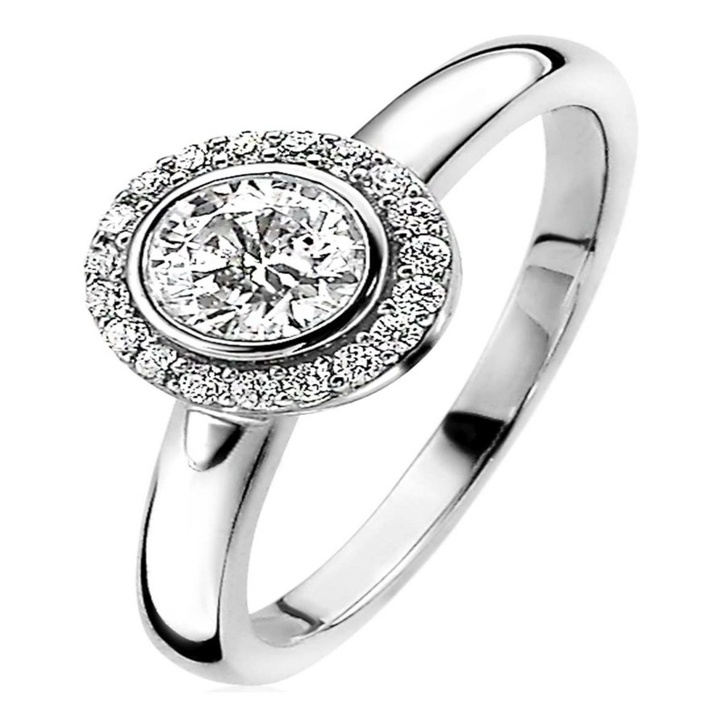 Zinzi ZIR1392 Zilveren ring met zirkonia