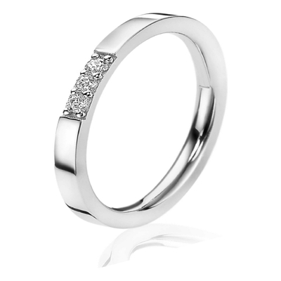 ZINZI ZIR2130 Zilveren aanschuifring met zirkonia 2,1 mm