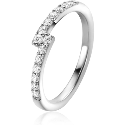 ZINZI ZIR2327 Zilveren ring met zirkonia