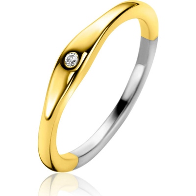 ZIR2628 Goudkleurige ring 35mm met zirkonia