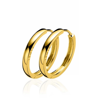 ZIO192G Goudkleurige oorringen 24 x 3 mm