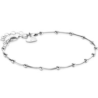 ZIA2471 Zilveren armband met bolletjes 17-20 cm